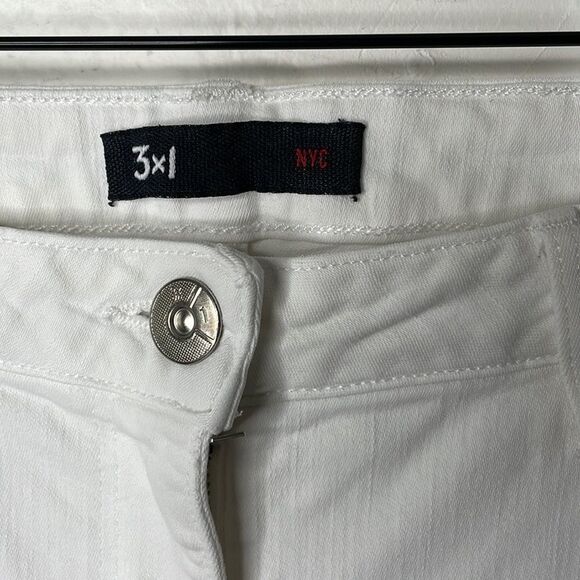 3x1 Womens Size 30 White Crop Flare Jeans - Picture 5 of 7
